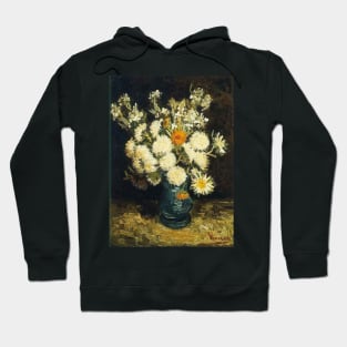 Flowers in a blue vase by van Gogh Hoodie